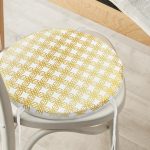 - RealHomes Yuvarlak Fermuarlı Minder - Realhomes  Geometrik Sanat Altın Detaylı Özel Tasarım Modern Yuvarlak Fermuarlı Sandalye Minderi Realhomes