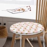 - RealHomes Yuvarlak Fermuarlı Minder - Realhomes Realhomes Pembe Zikzak Desenli Altın Detaylı Modern Yuvarlak Fermuarlı Sandalye Minderi Realhomes