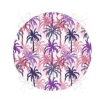 - RealHomes Yuvarlak Fermuarlı Minder - Realhomes  Pudra Renkler Ananas Desenli Özel Tasarım Yuvarlak Fermuarlı Sandalye Minderi Realhomes