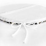 - RealHomes Yuvarlak Fermuarlı Minder - Realhomes Leopar Desenli Altın Detaylı Özel Tasarım Modern Yuvarlak Fermuarlı Sandalye Minderi Realhomes