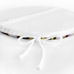 Siyah Zikzak Temalı Ananas Desenli Modern Yuvarlak Fermuarlı Sandalye Minderi Realhomes