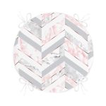 - RealHomes Yuvarlak Fermuarlı Minder - Realhomes  Mermer Zeminli Geometrik Tasarımlı Yuvarlak Fermuarlı Sandalye Minderi Realhomes