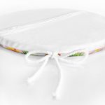 - RealHomes Yuvarlak Fermuarlı Minder - Realhomes  Pembe Zeminli Ananaslar Özel Tasarım Yuvarlak Fermuarlı Sandalye Minderi Realhomes