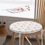 - RealHomes Yuvarlak Fermuarlı Minder - Realhomes  Realhomes Üçgen Geometrik Şekiller Özel Tasarımlı Modern Yuvarlak Fermuarlı Sandalye Minderi Realhomes