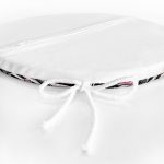 - RealHomes Yuvarlak Fermuarlı Minder - Realhomes Realhomes Siyah Çizgili Popart Makeup Desenli Modern Yuvarlak Fermuarlı Sandalye Minderi Realhomes