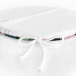 Watercolor Çiçek ve Kuş Motifli Özel Tasarım Yuvarlak Fermuarlı Sandalye Minderi Realhomes