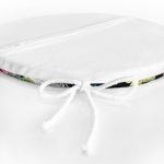 - RealHomes Yuvarlak Fermuarlı Minder - Realhomes  Siyah Zeminde Leopar ve Çiçekler Özel Tasarım Yuvarlak Fermuarlı Sandalye Minderi Realhomes