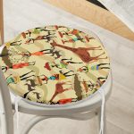 - RealHomes Yuvarlak Fermuarlı Minder - Realhomes Realhomes Etnik Afrikan Desenli Özel Tasarım Yuvarlak Fermuarlı Sandalye Minderi Realhomes