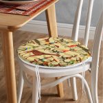 - RealHomes Yuvarlak Fermuarlı Minder - Realhomes Realhomes Etnik Afrikan Desenli Özel Tasarım Yuvarlak Fermuarlı Sandalye Minderi Realhomes