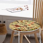 - RealHomes Yuvarlak Fermuarlı Minder - Realhomes Realhomes Etnik Afrikan Desenli Özel Tasarım Yuvarlak Fermuarlı Sandalye Minderi Realhomes