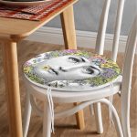 - RealHomes Yuvarlak Fermuarlı Minder - Realhomes  Realhomes Piero Fornasetti Tasarımlı Yuvarlak Fermuarlı Sandalye Minderi Realhomes