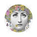 - RealHomes Yuvarlak Fermuarlı Minder - Realhomes  Realhomes Piero Fornasetti Tasarımlı Yuvarlak Fermuarlı Sandalye Minderi Realhomes