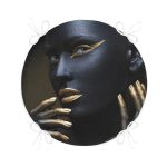 African Gold Kadın Özel Tasarımlı Yuvarlak Fermuarlı Sandalye Minderi Realhomes