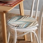 - RealHomes Yuvarlak Fermuarlı Minder - Realhomes  Renklerin Uyumu Geometrik Tasarımlı Yuvarlak Fermuarlı Sandalye Minderi Realhomes