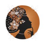 - RealHomes Yuvarlak Fermuarlı Minder - Realhomes  Zarafet Turuncu Zeminli Özel Tasarım Yuvarlak Fermuarlı Sandalye Minderi Realhomes