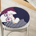 - RealHomes Yuvarlak Fermuarlı Minder - Realhomes Icon Women Özel Tasarımlı Dijital Baskılı Yuvarlak Fermuarlı Sandalye Minderi Realhomes