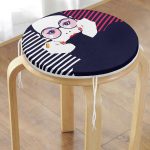 - RealHomes Yuvarlak Fermuarlı Minder - Realhomes Icon Women Özel Tasarımlı Dijital Baskılı Yuvarlak Fermuarlı Sandalye Minderi Realhomes