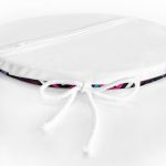 Zikzak ve Çiçekler Özel Tasarım Yuvarlak Fermuarlı Sandalye Minderi Realhomes