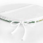 - RealHomes Yuvarlak Fermuarlı Minder - Realhomes  Yeşil Palmiye Yaprakları Özel Tasarımlı Yuvarlak Fermuarlı Sandalye Minderi Realhomes