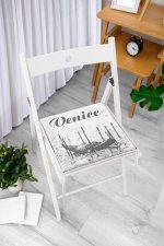 - FrmYuv-3393-Gorsel-3 - Realhomes  Gold Detaylı Ogea Desenli Modern Yuvarlak Fermuarlı Sandalye Minderi Realhomes