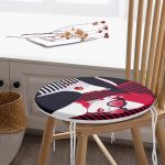 - RealHomes Yuvarlak Fermuarlı Minder - Realhomes  Fashion Womens Popart Modern Tasarımlı Yuvarlak Fermuarlı Sandalye Minderi Realhomes