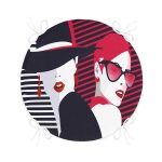 - RealHomes Yuvarlak Fermuarlı Minder - Realhomes  Fashion Womens Popart Modern Tasarımlı Yuvarlak Fermuarlı Sandalye Minderi Realhomes