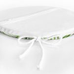 - RealHomes Yuvarlak Fermuarlı Minder - Realhomes  Suluboya İnce Yapraklar Modern Tasarımlı Yuvarlak Fermuarlı Sandalye Minderi Realhomes