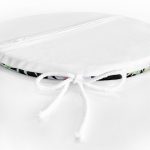 - RealHomes Yuvarlak Fermuarlı Minder - Realhomes  Siyah Zeminde Tropikal Desen Özel Tasarım Modern Yuvarlak Fermuarlı Sandalye Minderi Realhomes