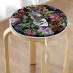 - RealHomes Yuvarlak Fermuarlı Minder - Realhomes  Siyah Zeminde Amazon Zebra Tasarımlı Dijital Baskılı Yuvarlak Fermuarlı Sandalye Minderi Realhomes