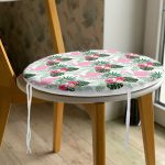 - RealHomes Yuvarlak Fermuarlı Minder - Realhomes Realhomes Flamingo Devetabanı Çizimli Özel Tasarım Dijital Baskılı Modern Yuvarlak Fermuarlı Sandalye Minderi Realhomes