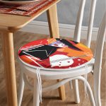 - RealHomes Yuvarlak Fermuarlı Minder - Realhomes Fashion Women Özel Tasarımlı Dijital Baskılı Modern Yuvarlak Fermuarlı Sandalye Minderi Realhomes