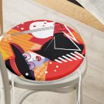 - RealHomes Yuvarlak Fermuarlı Minder - Realhomes Fashion Women Özel Tasarımlı Dijital Baskılı Modern Yuvarlak Fermuarlı Sandalye Minderi Realhomes