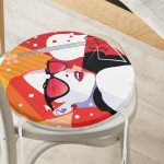 - RealHomes Yuvarlak Fermuarlı Minder - Realhomes Fashion Woman Özel Tasarım Dijital Baskılı Modern Yuvarlak Fermuarlı Sandalye Minderi Realhomes