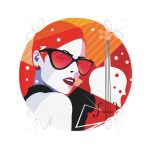 - RealHomes Yuvarlak Fermuarlı Minder - Realhomes Fashion Woman Özel Tasarım Dijital Baskılı Modern Yuvarlak Fermuarlı Sandalye Minderi Realhomes