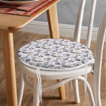 - RealHomes Yuvarlak Fermuarlı Minder - Realhomes Renkli Tüyler Özel Tasarımlı Dijital Baskılı Modern Yuvarlak Fermuarlı Sandalye Minderi Realhomes