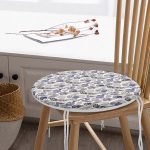 - RealHomes Yuvarlak Fermuarlı Minder - Realhomes Renkli Tüyler Özel Tasarımlı Dijital Baskılı Modern Yuvarlak Fermuarlı Sandalye Minderi Realhomes