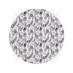 - RealHomes Yuvarlak Fermuarlı Minder - Realhomes Renkli Tüyler Özel Tasarımlı Dijital Baskılı Modern Yuvarlak Fermuarlı Sandalye Minderi Realhomes