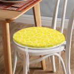 Limon Konseptli Özel Tasarım 3D Yuvarlak Fermuarlı Sandalye Minderi Realhomes