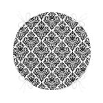 - RealHomes Yuvarlak Fermuarlı Minder - Realhomes Damask motifli Modern Yuvarlak Fermuarlı Sandalye Minderi Realhomes