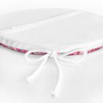 - RealHomes Yuvarlak Fermuarlı Minder - Realhomes Kalp İçinde Çiçek Desenli Dijital Baskılı Özel Tasarım Modern Yuvarlak Fermuarlı Sandalye Minderi Realhomes