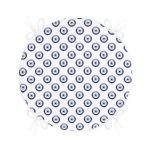 - RealHomes Yuvarlak Fermuarlı Minder - Realhomes Nazar Boncuğu Motifli Dijital Baskılı Özel Tasarım Modern Yuvarlak Fermuarlı Sandalye Minderi Realhomes