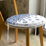 - RealHomes Yuvarlak Fermuarlı Minder - Realhomes  Realhomes Nazar Boncuğu Motifli Dijital Baskılı Modern Yuvarlak Fermuarlı Sandalye Minderi Realhomes