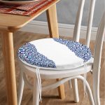 - RealHomes Yuvarlak Fermuarlı Minder - Realhomes  Realhomes Nazar Boncuğu Motifli Dijital Baskılı Modern Yuvarlak Fermuarlı Sandalye Minderi Realhomes