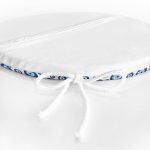 Nazar Boncuğu Motifli Dijital Baskılı Modern Yuvarlak Fermuarlı Sandalye Minderi Realhomes