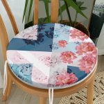 - RealHomes Yuvarlak Fermuarlı Minder - Realhomes Fashion Özel Tasarım Dijital Baskılı Modern Yuvarlak Fermuarlı Sandalye Minderi Realhomes