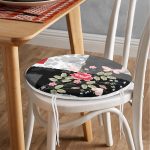 - RealHomes Yuvarlak Fermuarlı Minder - Realhomes Fashion Özel Tasarım Dijital Baskılı Modern Yuvarlak Fermuarlı Sandalye Minderi Realhomes