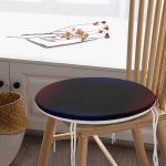 - RealHomes Yuvarlak Fermuarlı Minder - Realhomes  Kırmızı Lacivert Soyut Tarzda Özel Tasarım Dijital Baskılı Modern Yuvarlak Fermuarlı Sandalye Minderi Realhomes