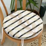 - RealHomes Yuvarlak Fermuarlı Minder - Realhomes  Modern Sanat Tasarımlı Dijital Baskılı Yuvarlak Fermuarlı Sandalye Minderi Realhomes