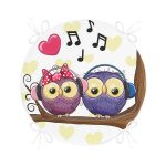 - RealHomes Yuvarlak Fermuarlı Minder - Realhomes  Baykuş Desenli Dijital Baskılı Yuvarlak Fermuarlı Sandalye Minderi Realhomes