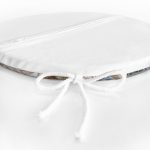 Kuş Tüyü Tasarımlı Modern Yuvarlak Fermuarlı Sandalye Minderi Realhomes